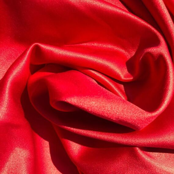 Ткань костюмно-плательная атлас IDEIA Lux 1,5 м Красный (2200004248271)