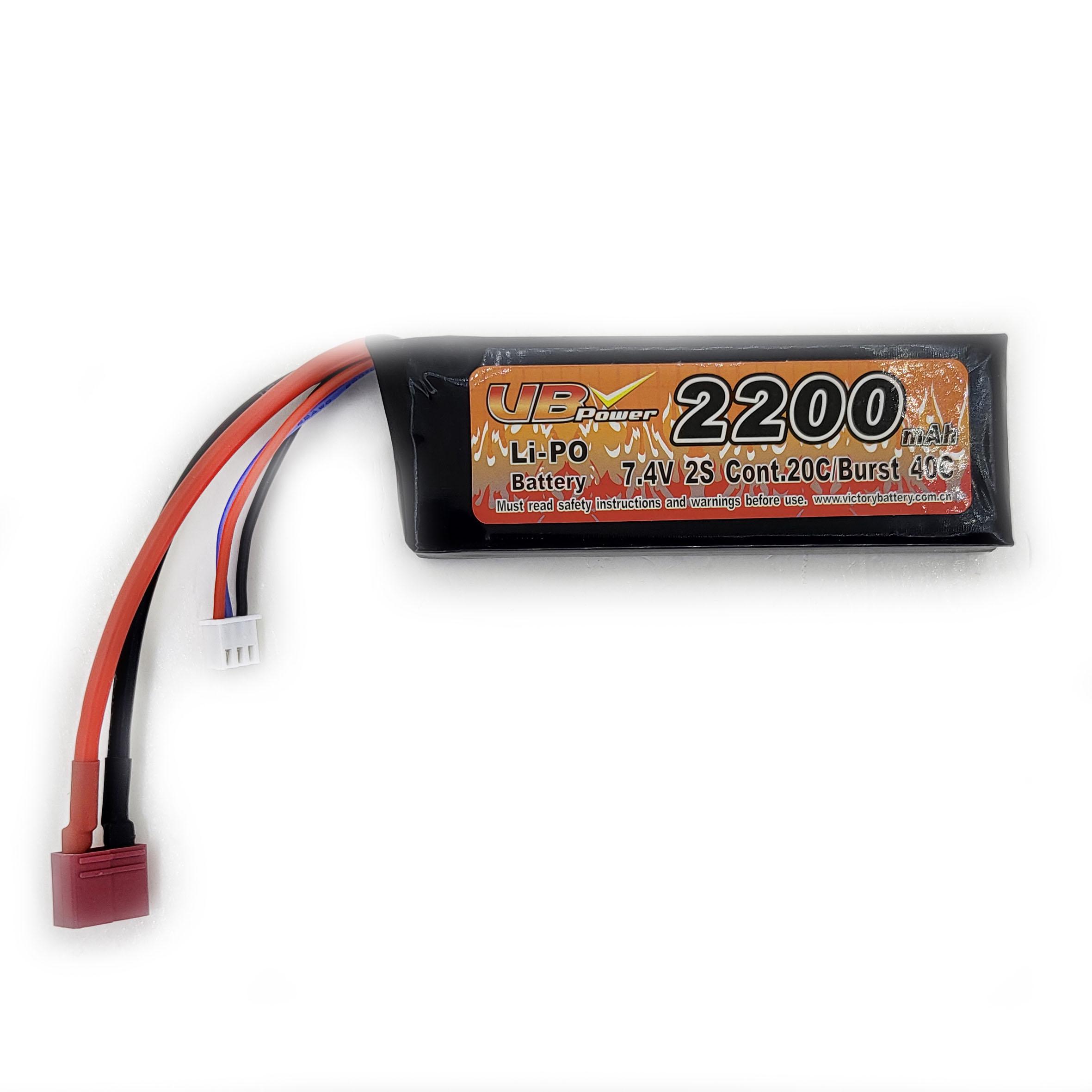 Аккумулятор VB Power VB753496 для страйкбола Li-Pol 20-40C 7,4V 2200 mAh (14193467) - фото 3