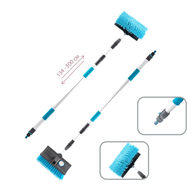 Щетка для мойки автомобилей телескопическая na_59 (длина 134-300 см)