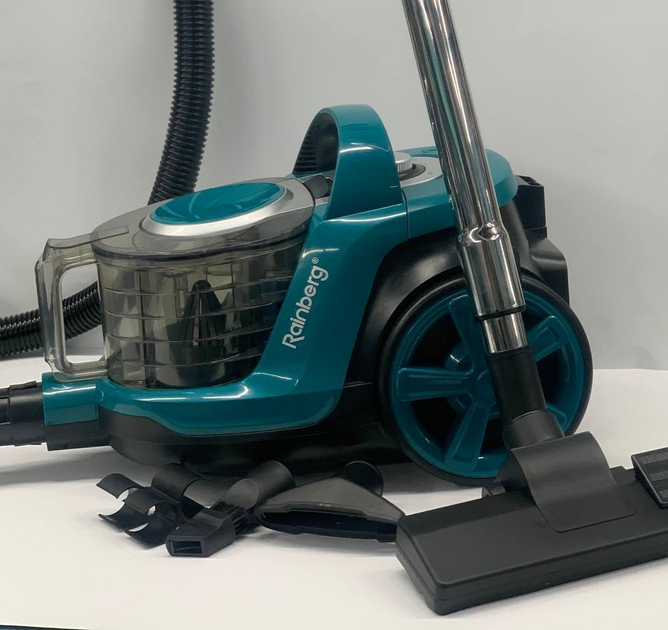 Пилосос з контейнером Rainberg RB-2267 колбовий з регулятором потужності фільтр 4L - 4200 W - фото 7