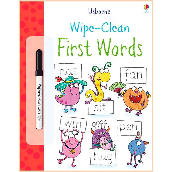 Книга Usborne "Wipe-Сlean First Words" Jessica Greenwell (ISBN:9781409551508)