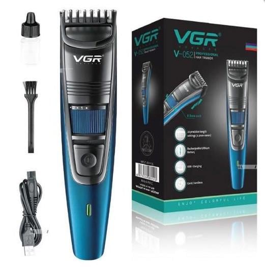 Машинка для стрижки волосся та бороди VGR V-052 Professional 1 насадка (2279762218)