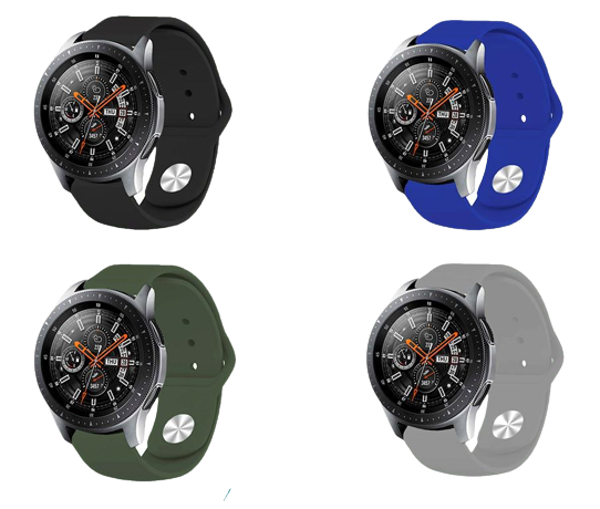 Набір силіконових ремінців BeCover 4 кольори для Huawei Watch GT 2 42 мм Boy (706509)