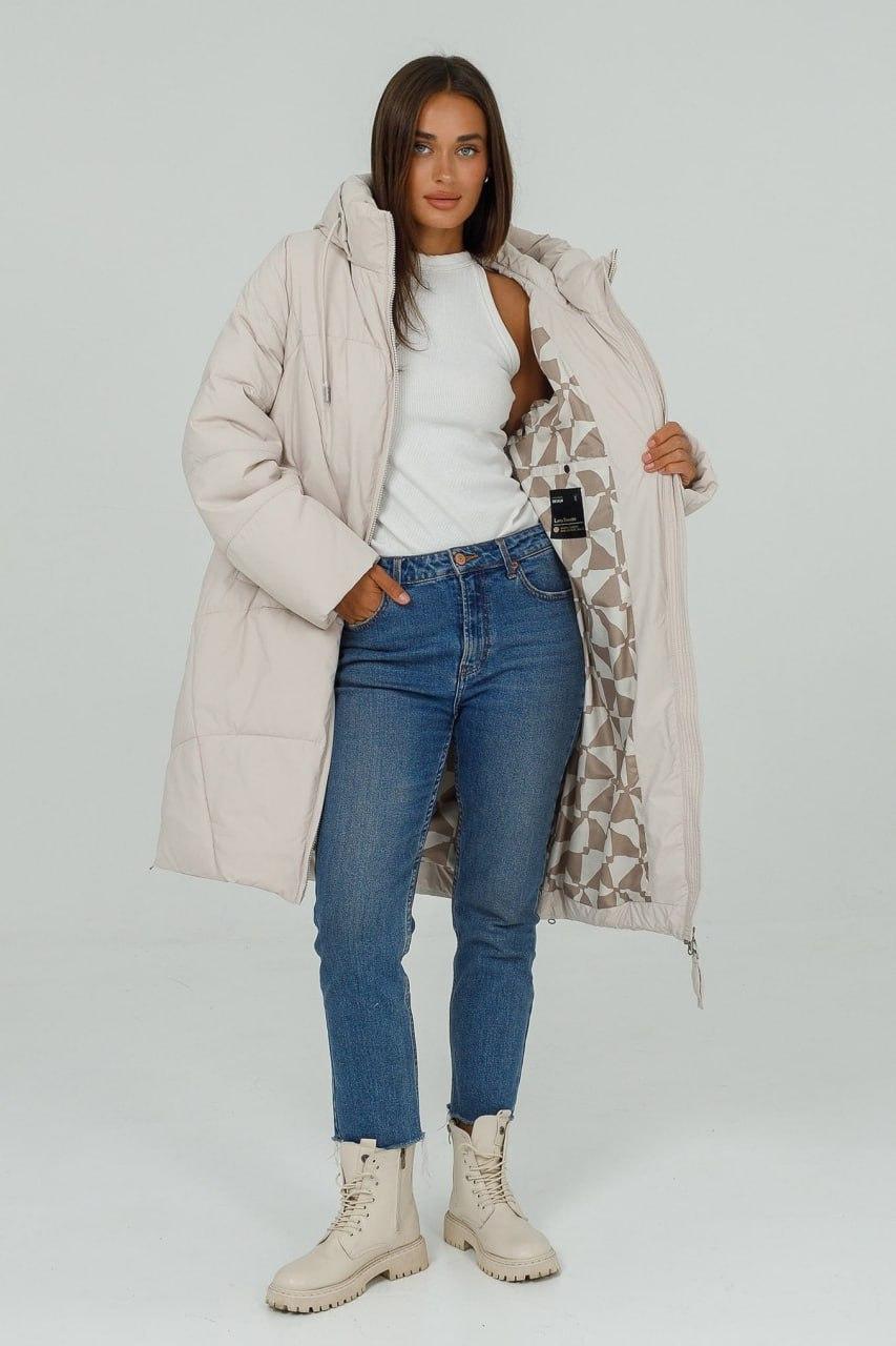 Пуховик 998d р. 56 Айворі - фото 6 Пуховик 998d р. 56 Айворі - фото 6