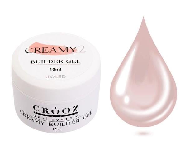 Гель для наращивания Crooz Creamy Builder Gel 15 мл №2 Персиковый