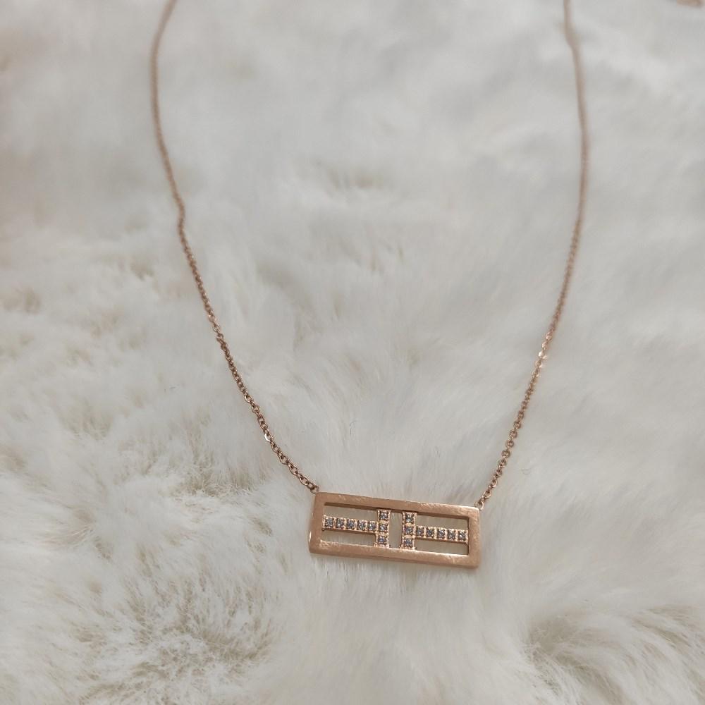 Подвеска женская с позолотой из нержавеющей медицинской стали (PSw-058)