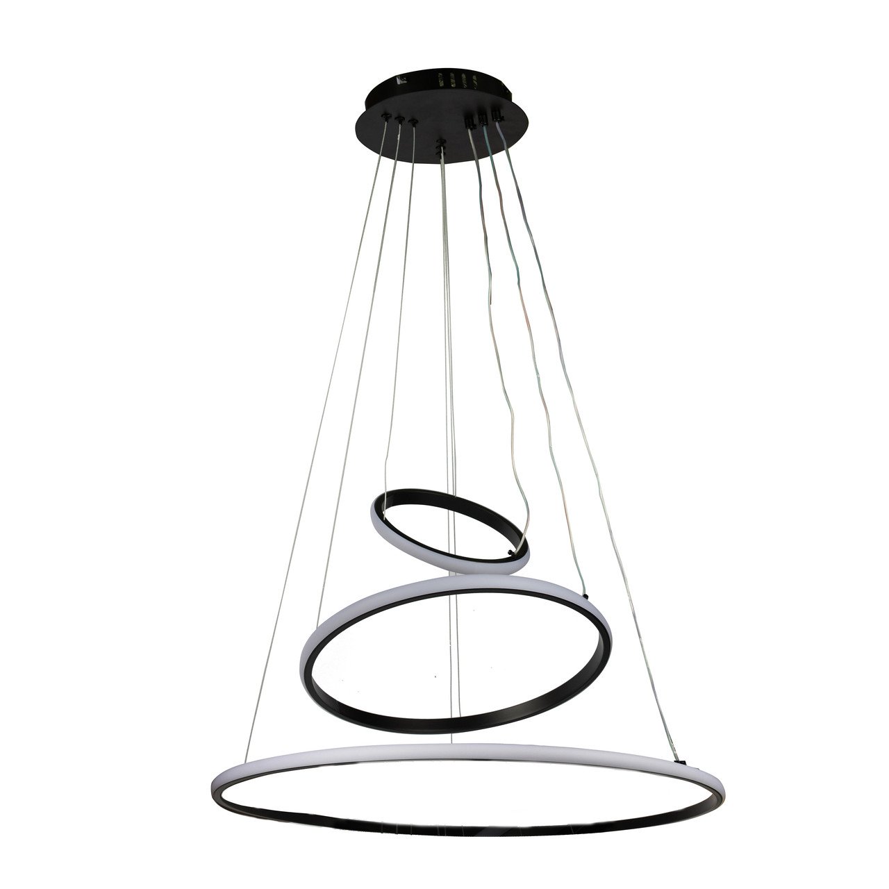 Люстра стельова LED Sunlight 6026/4+6+8 Чорний (671a61d5375fc503bb1c1bc0)