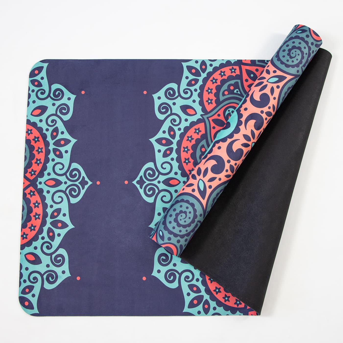 Килимок для йоги та фітнесу OSPORT каучук/замша 4 мм 183x68 см Бірюзово-блакитний (OF-0286-022) - фото 2 Килимок для йоги та фітнесу OSPORT каучук/замша 4 мм 183x68 см Бірюзово-блакитний (OF-0286-022) - фото 2