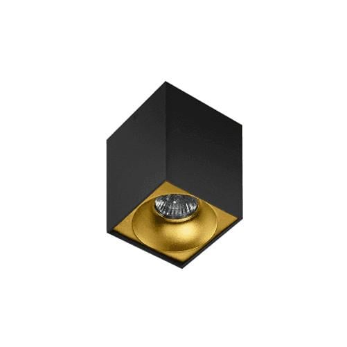 Світильник накладний Azzardo HUGO AZ0826 з золотим рефлектором Чорний (AZ0831)