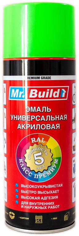 Краска флуоресцентная Mr. Build акриловая 400 мл 6038 Зеленый (000027525)