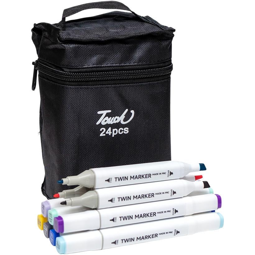Набір скетч-маркерів 24 кольорів у сумці (31017424)