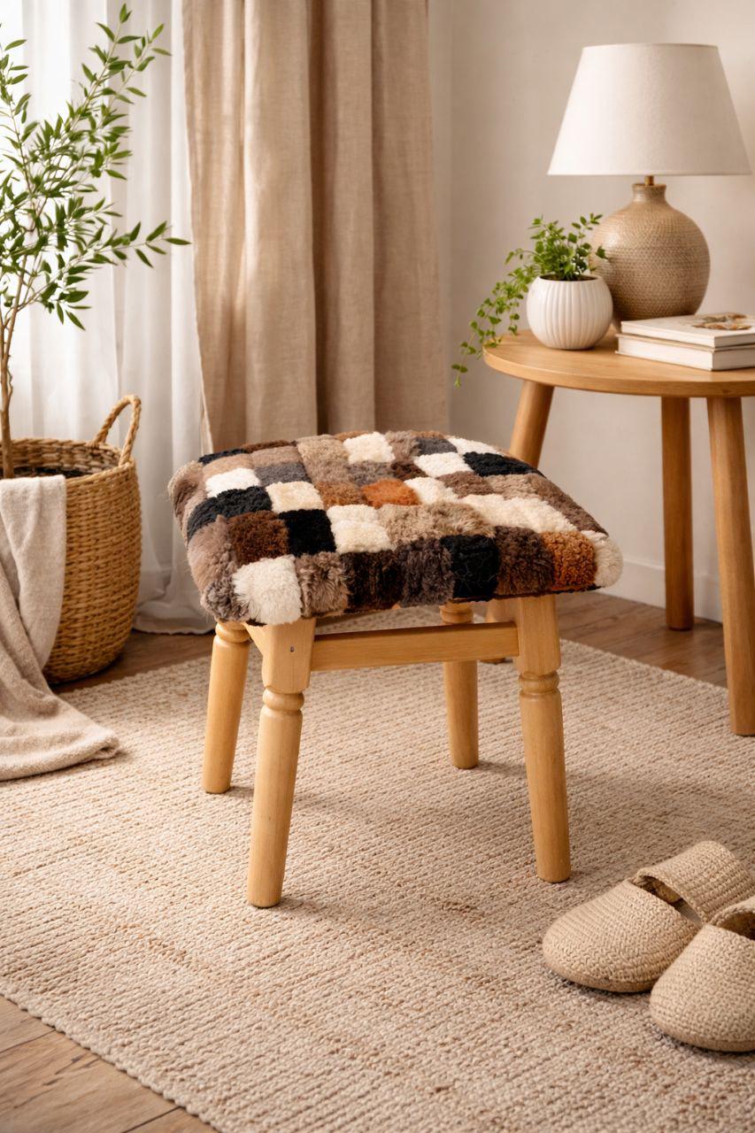 Натабуретчик кожаный 40х40 см (ПШ 01-27)