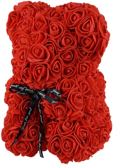 Мишка из роз 25 см Красный (1756374700) - фото 6 Мишка из роз 25 см Красный (1756374700) - фото 6
