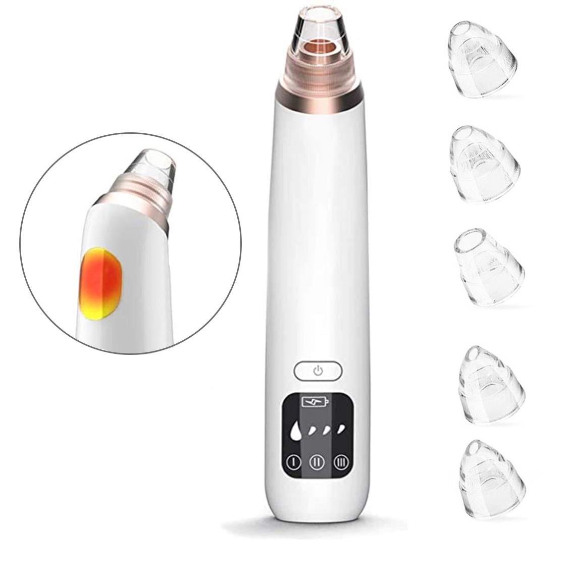 Вакуумный очиститель пор для лица Blackhead Remover 11S с функцией нагрева и USB - фото 8