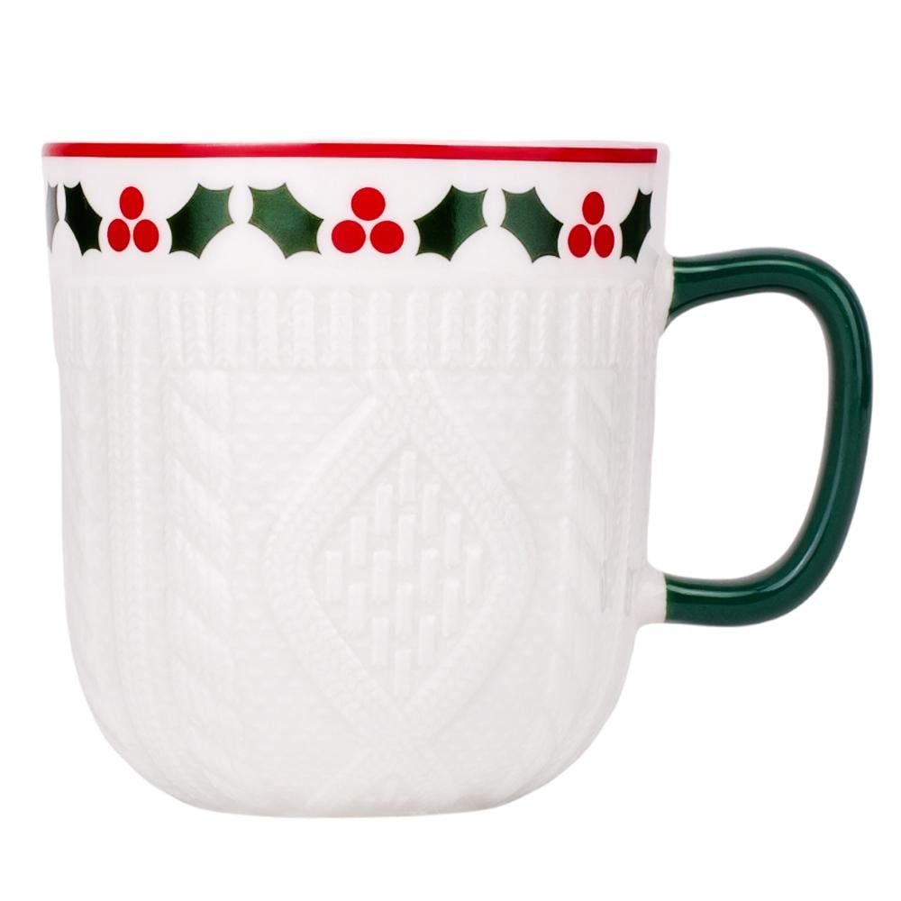 Чашка Рождественский орнамент 345 мл 4 шт. (6022-001)