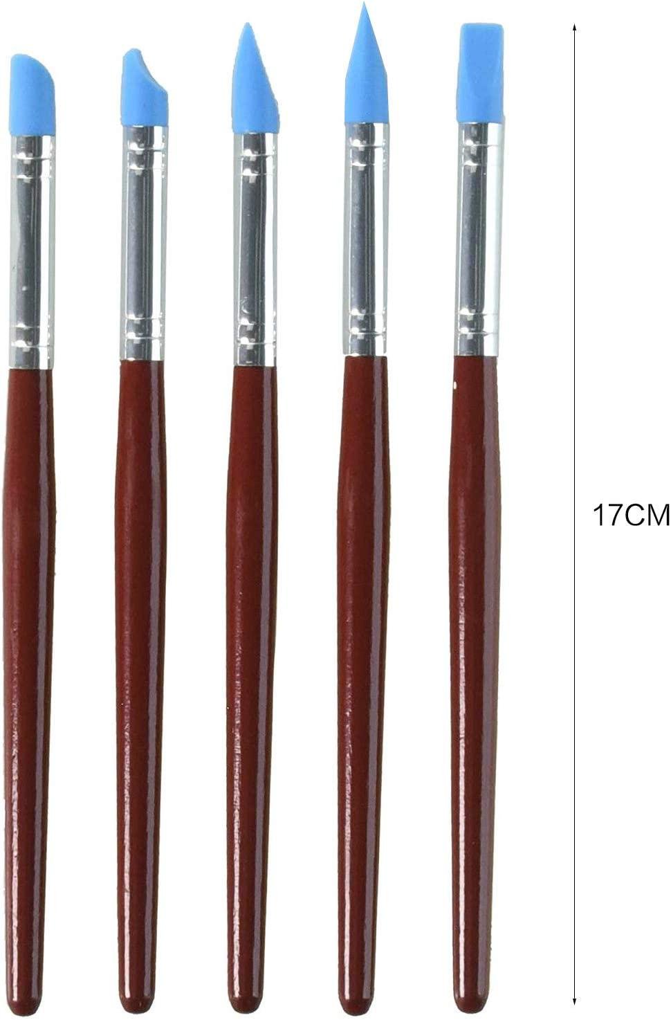 Набор силиконовых кистей Worison для растушевки и моделирования 5 шт. (1622) - фото 7 Набор силиконовых кистей Worison для растушевки и моделирования 5 шт. (1622) - фото 7