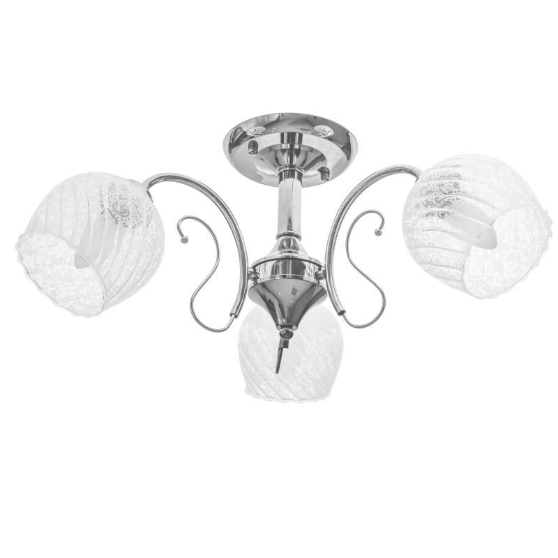 Люстра потолочная на 3 плафона Brille LK-567S/3 E27 CH