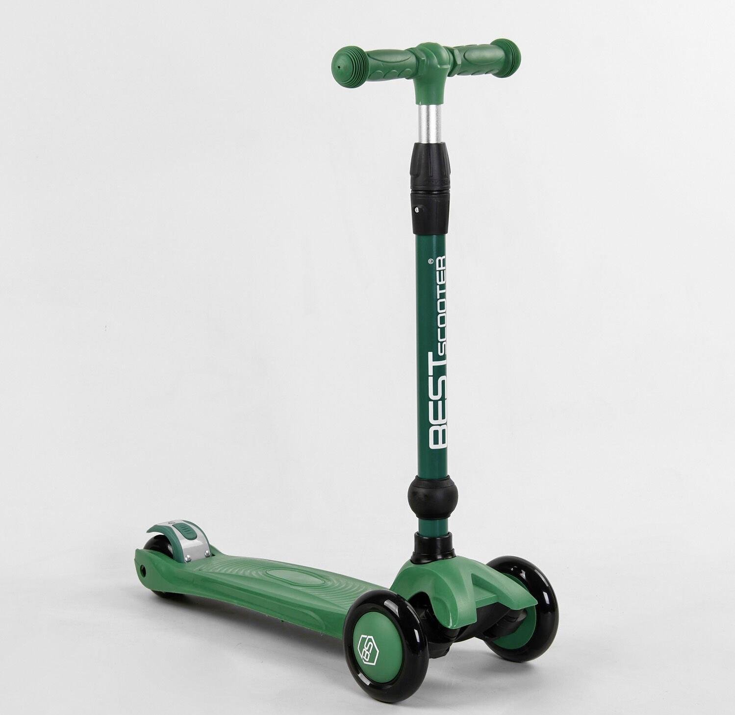 Самокат-велобіг триколісний Best Scooter 3в1 Зелений (78812) - фото 4 Самокат-велобіг триколісний Best Scooter 3в1 Зелений (78812) - фото 4