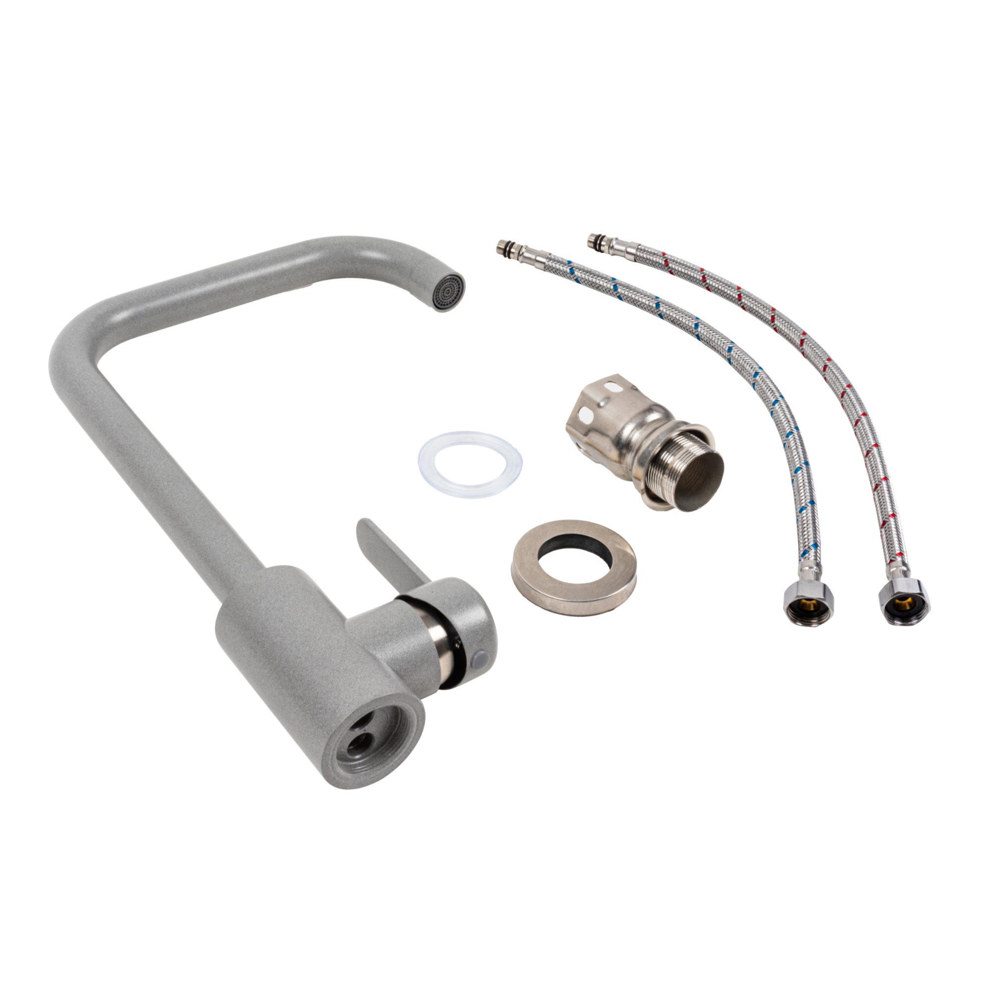 Змішувач кухонний Platinum KT 11 Сірий металік (3008B-FH) - фото 2 Змішувач кухонний Platinum KT 11 Сірий металік (3008B-FH) - фото 2