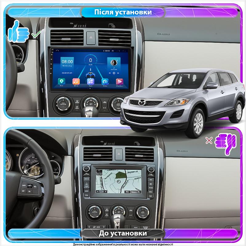 Магнитола штатная Lesko для Mazda CX-9 I 2012-2016 10" 4/64Gb 4G Wi-Fi GPS Top - фото 3