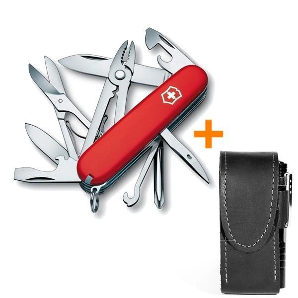 Комплект нож Victorinox Deluxe Tinker Red 1.4723/чехол с фонариком - фото 18