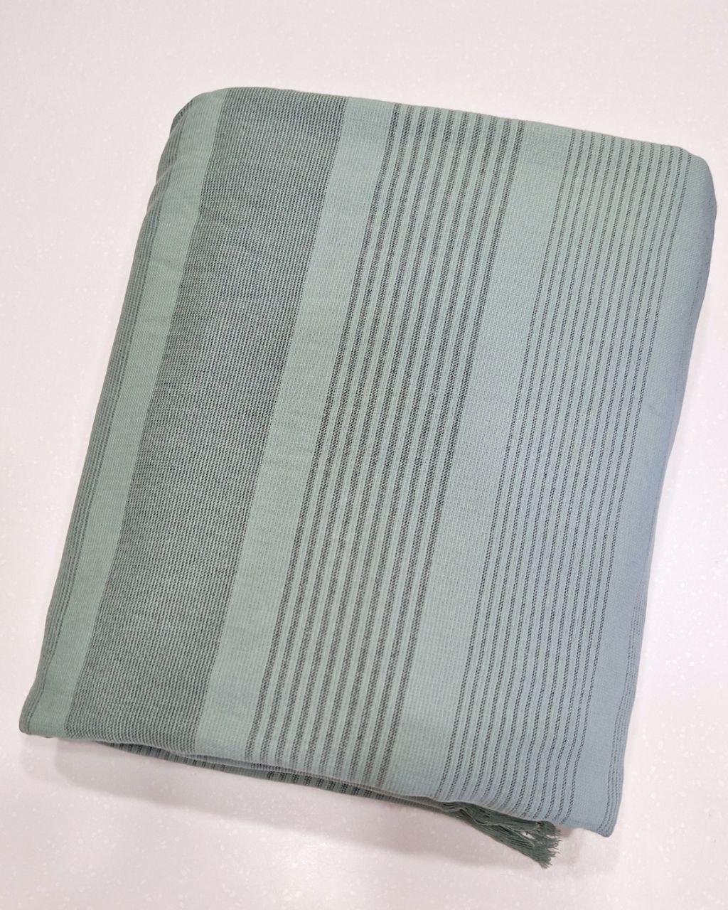 Простыня махровая Parisa Home Пике с бахромой 200x220 см Малахит (1151)