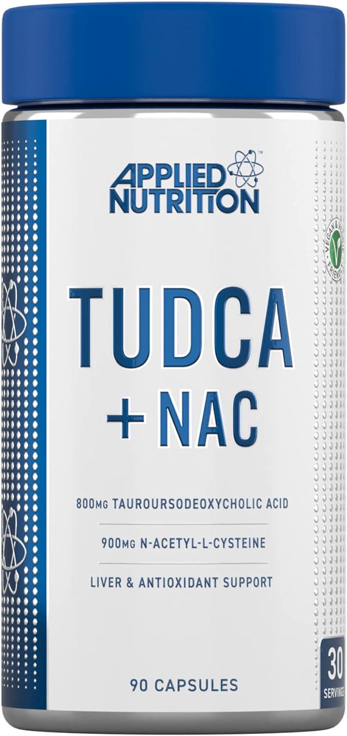 Кислота и цистеин Applied Nutrition Tudca NAC тауроурсодезоксихолевая 90 капс.