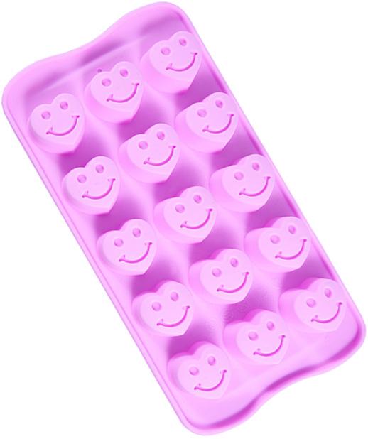 Форма силиконовая для льда и конфет Fissman Веселые Сердечки, 21х10,5 см (FN-6551)