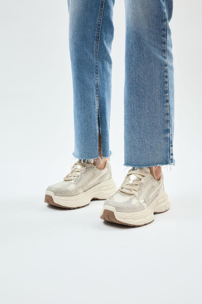 Кроссовки женские демисезонные LONZA р. 39 Бежевый (198938) - фото 3 Кроссовки женские демисезонные LONZA р. 39 Бежевый (198938) - фото 3