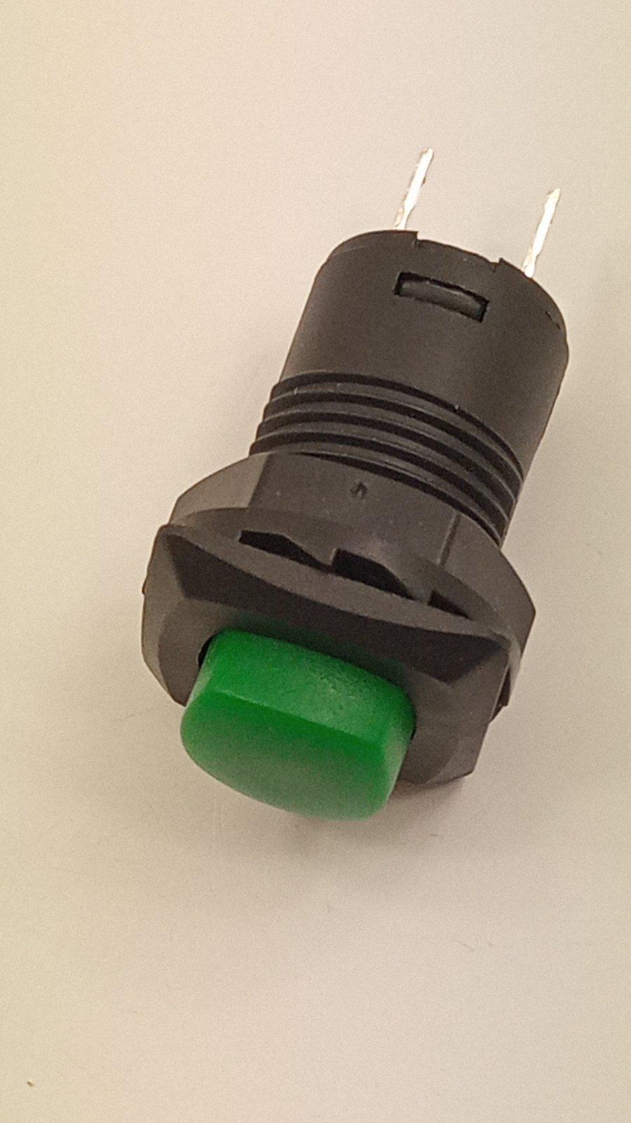 Кнопка без фіксації DS-425 12 мм Зелений (32461)