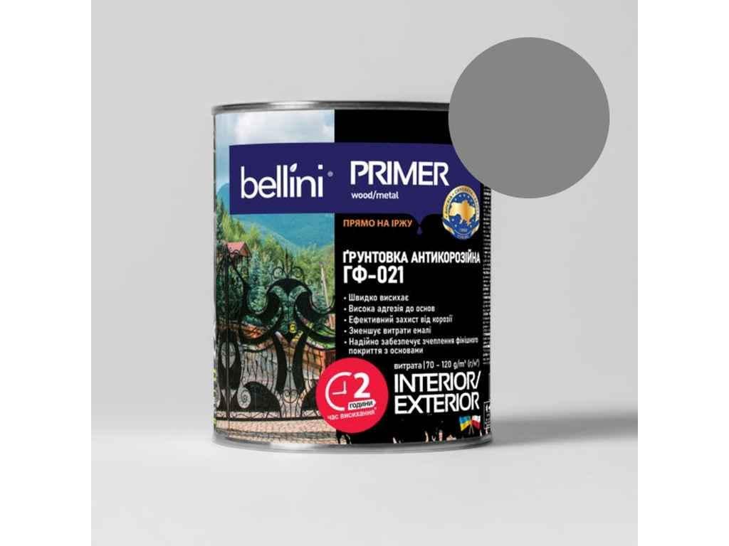 Грунтовка алкідна BELLINI ГФ-021 2,8 кг Сірий (1011558)