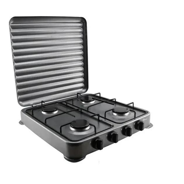 Настільна плита газова Domotec MS-6604 таганок на 4 конфорки (6846)