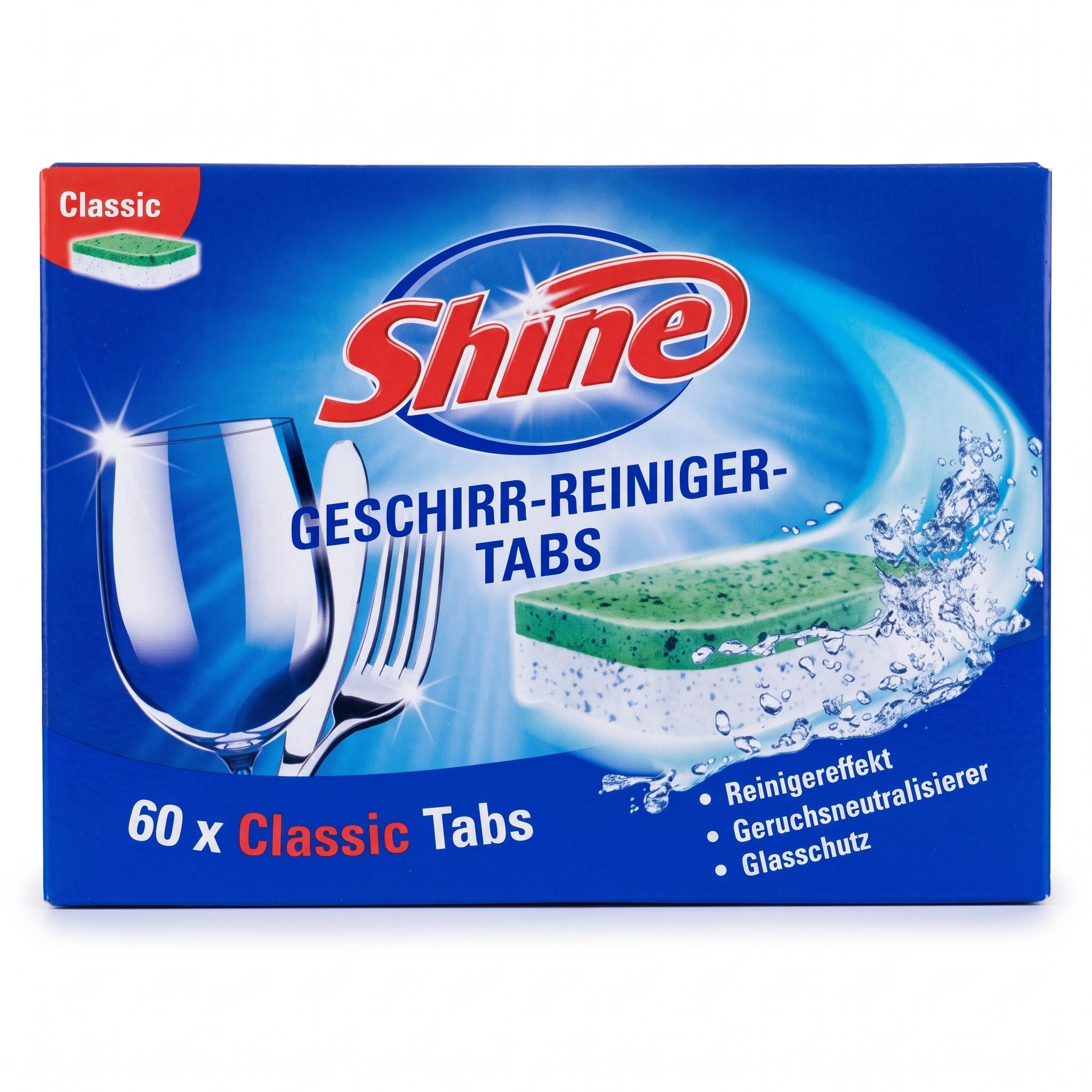 Таблетки для посудомоечной машины Shine classic 60 шт. (000007180)