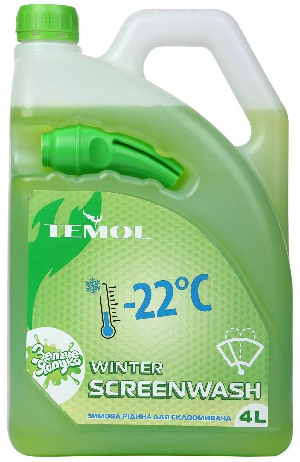 Омивач скла зимовий Temol Winter Screenwash Зелене Яблуко 4 л