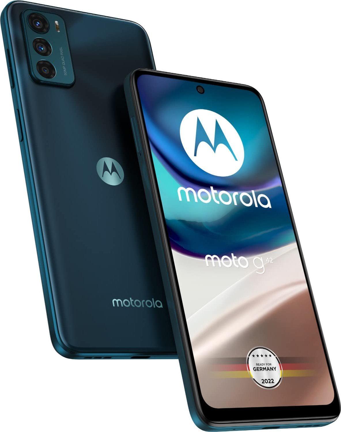 Смартфон Motorola Moto G42 4/128Gb PAU00008 Atlantic Green - фото 5