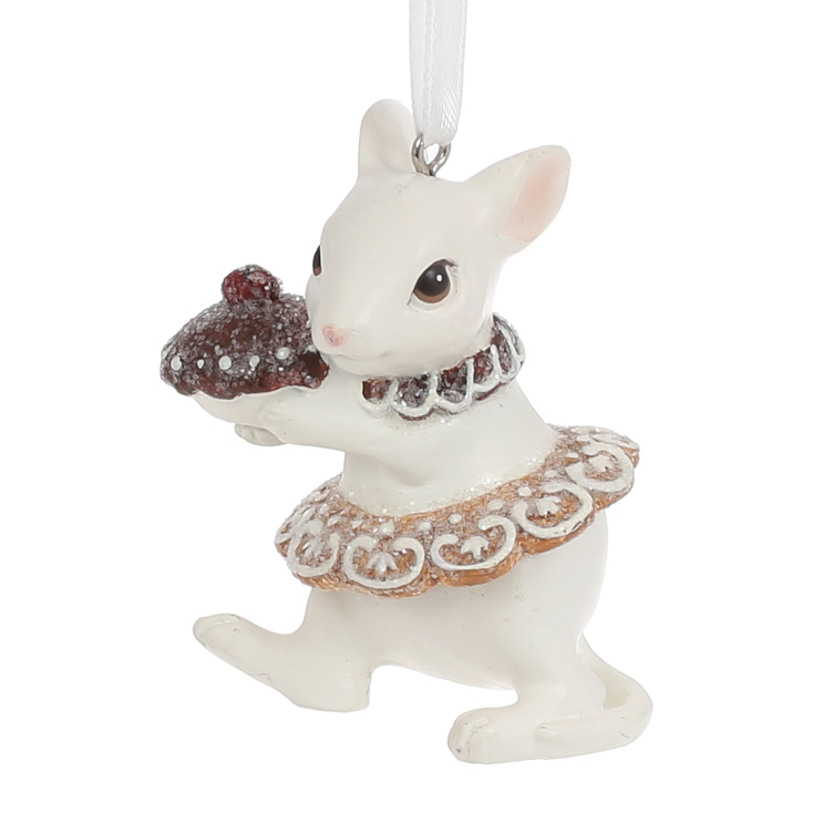 Фигурка новогодняя подвесная BonaDi Мышата с пряниками 1 (838-379)