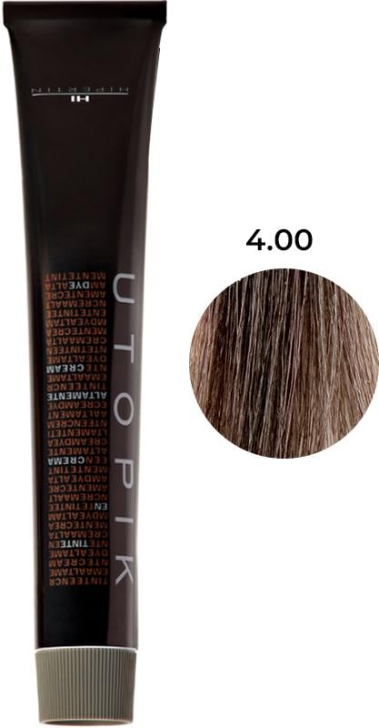 Крем-краска для волос Hipertin Utopik 4/00 Каштановый 60 мл (29578240)