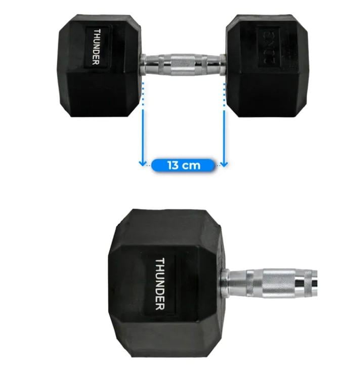 Гантель шестигранный Thunder 20 кг (HEXAGONAL-DUMBBELLS-20KG) - фото 2 Гантель шестигранный Thunder 20 кг (HEXAGONAL-DUMBBELLS-20KG) - фото 2
