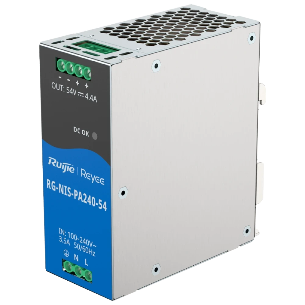 Блок живлення Ruijie RG-NIS-PA240-54 AC/DC 54В 4,4А 240 Вт на DIN-рейку