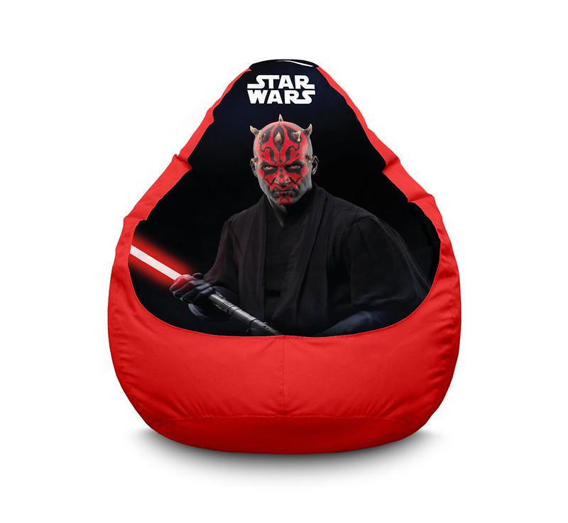 Кресло мешок iPuff Star Wars Darth Maul Оксфорд XXL 90х125 см Красный