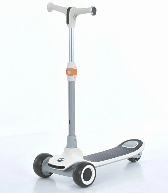 Самокат JR3-143-W полиуретановые колеса подсветка передних и заднего колес складной руль Белый (26131951)