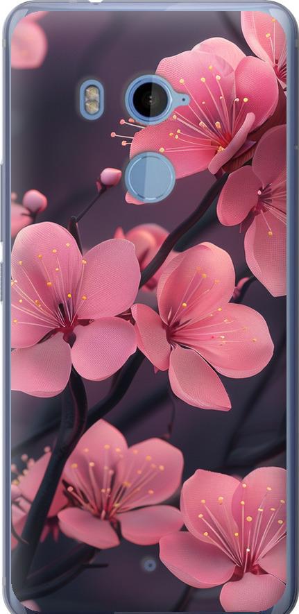 Чехол на HTC U11 Plus Пурпурная сакура (6075u-1363-42517)