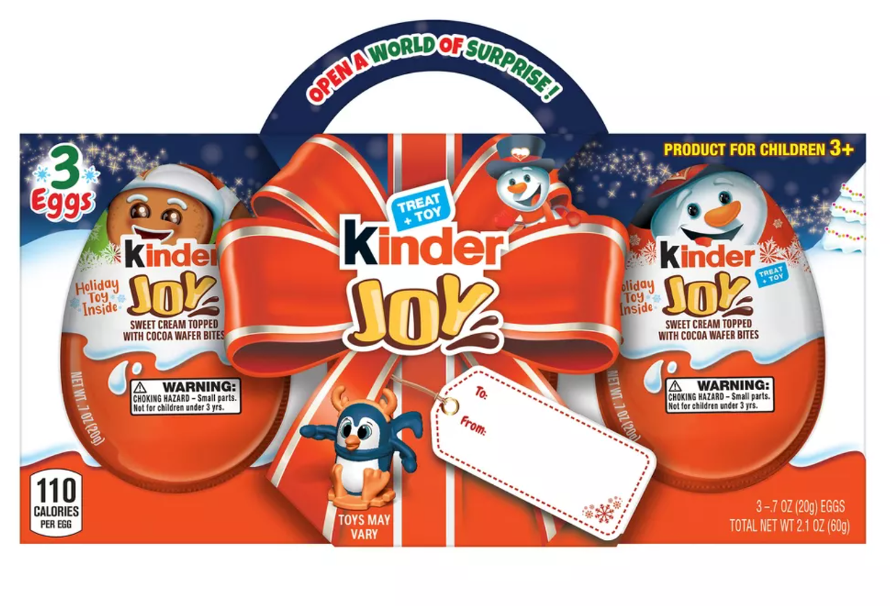 Різдвяний набір шоколадних яєць Kinder Joy 3х20 г (2456164998)