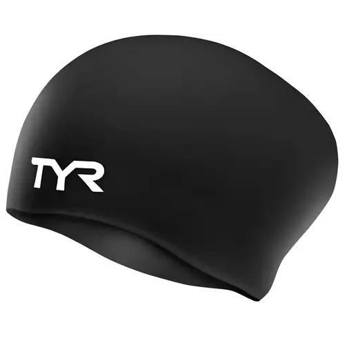 Шапочка для плавания TYR Wrinkle Free Silicone Swim Cap Onesize Black - фото 1