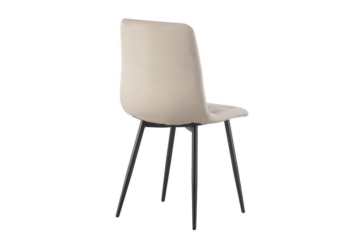 Стілець кухонний Мікс Меблі Трасті Чорний/Велюр бежевий - фото 4