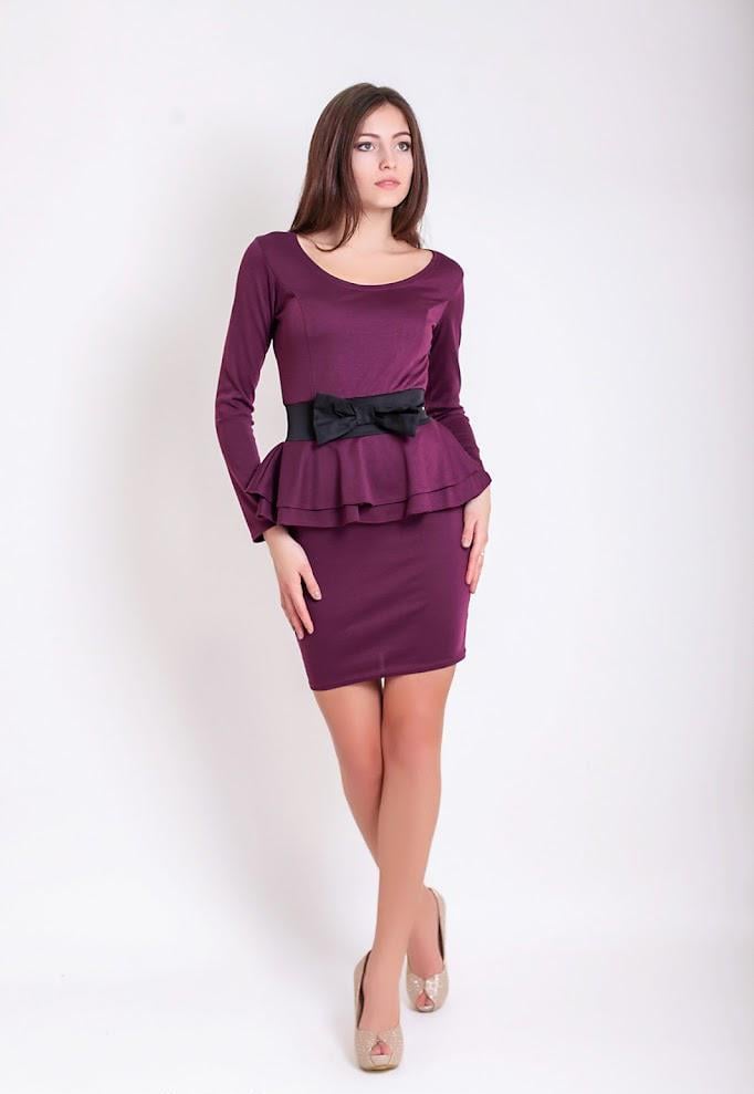 Платье женское Podium Marisa 20948-BORDO L Бордовый