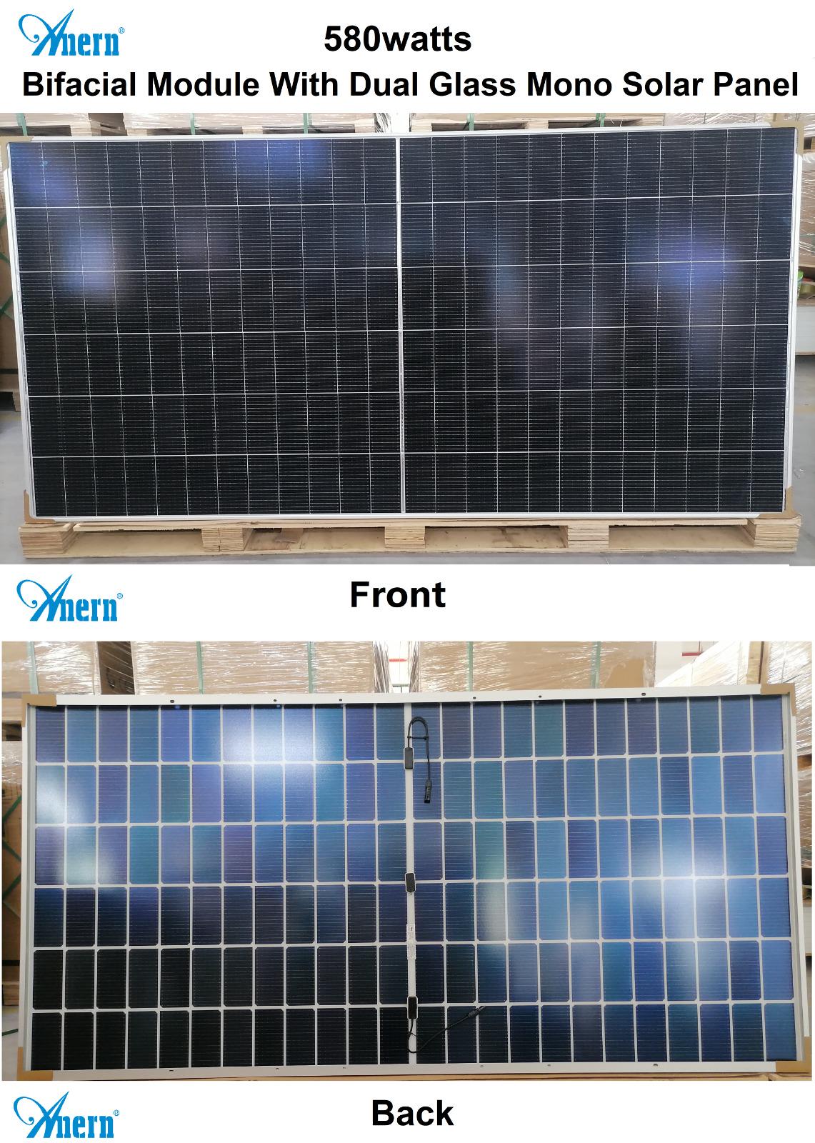 Сонячна панель двостороння Anern ANM-ND580W (24828233) - фото 5 Сонячна панель двостороння Anern ANM-ND580W (24828233) - фото 5