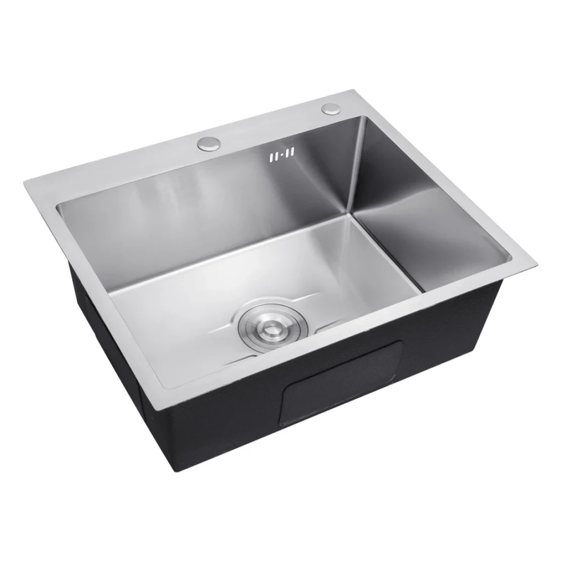 Мийка для кухні Kroner KRP Derby 5050HM Brush 2,5/0,5 мм з нержавіючої сталі (CV027234) - фото 3 Мийка для кухні Kroner KRP Derby 5050HM Brush 2,5/0,5 мм з нержавіючої сталі (CV027234) - фото 3