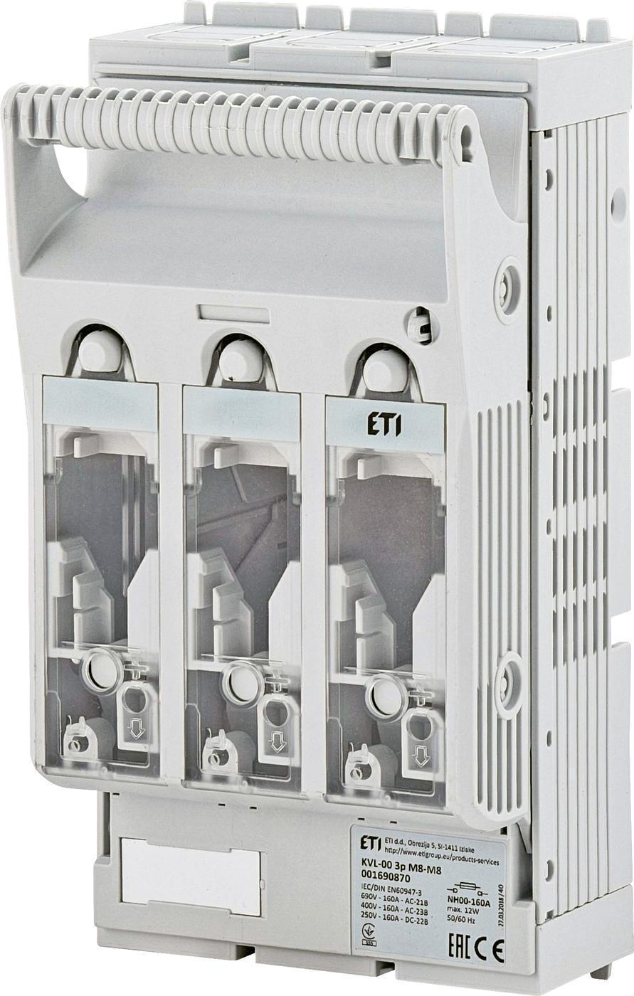 Разъединитель ETI KVL 00 3P 160A клеммы M8-M8 (1690870)