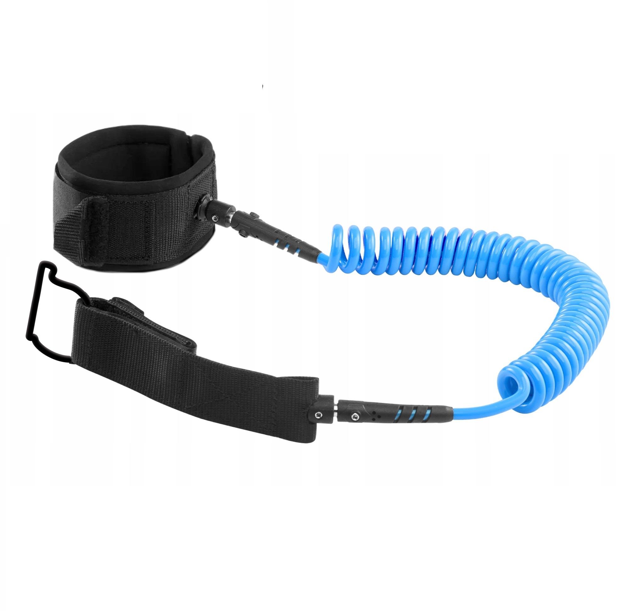 Лиш страховочный для доски TSUNAMI SUP-Leash Black/Blue (P-5907739316486)